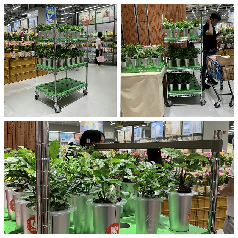 商超賣場貨架 展示貨架 打折促銷架 可移動(dòng)金屬置物架貨架