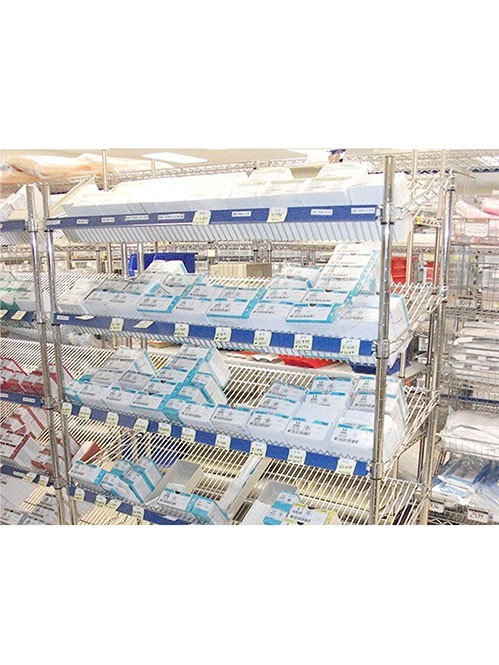 工業(yè)斜網藥品存放收納置物架