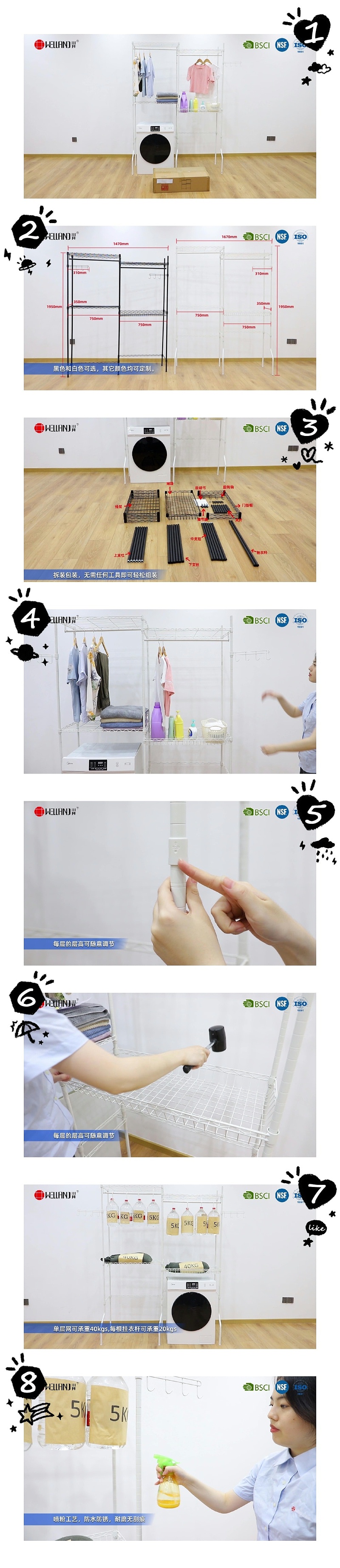 WELLAND多層洗衣機(jī)架置物架：家居空間魔術(shù)師，電商爆款來襲!