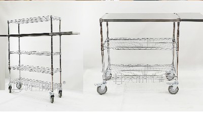 【商用利器】四層不銹鋼推車(chē)飲料臺(tái) | 250kg承重 · 360°靈活移動(dòng) · 餐飲后廚效率倍增器